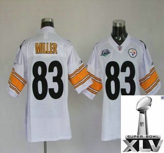 pittsburgh steelers 83 heath miller super bowl xliii white jerseys {2011 super bowl xlv }