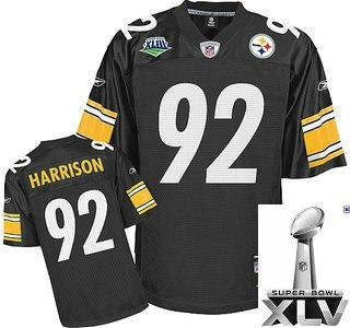 pittsburgh steelers 92 james harrison super bowl xliii team color {2011 super bowl xlv }