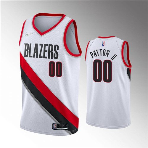 Portland Trail Blazers Gary Payton II White 2021-22 Association Edition 75th Anniversary stitched Jersey #00