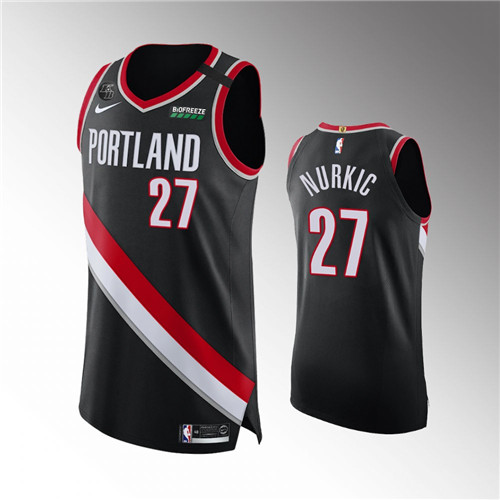 Portland Trail Blazers Jusuf Nurkic Mamba Inspired Authentic Black Honors Kobe stitched Jersey #27