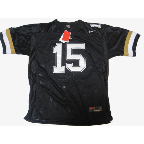 purdue boilermakers 15 drew brees black football jersey
