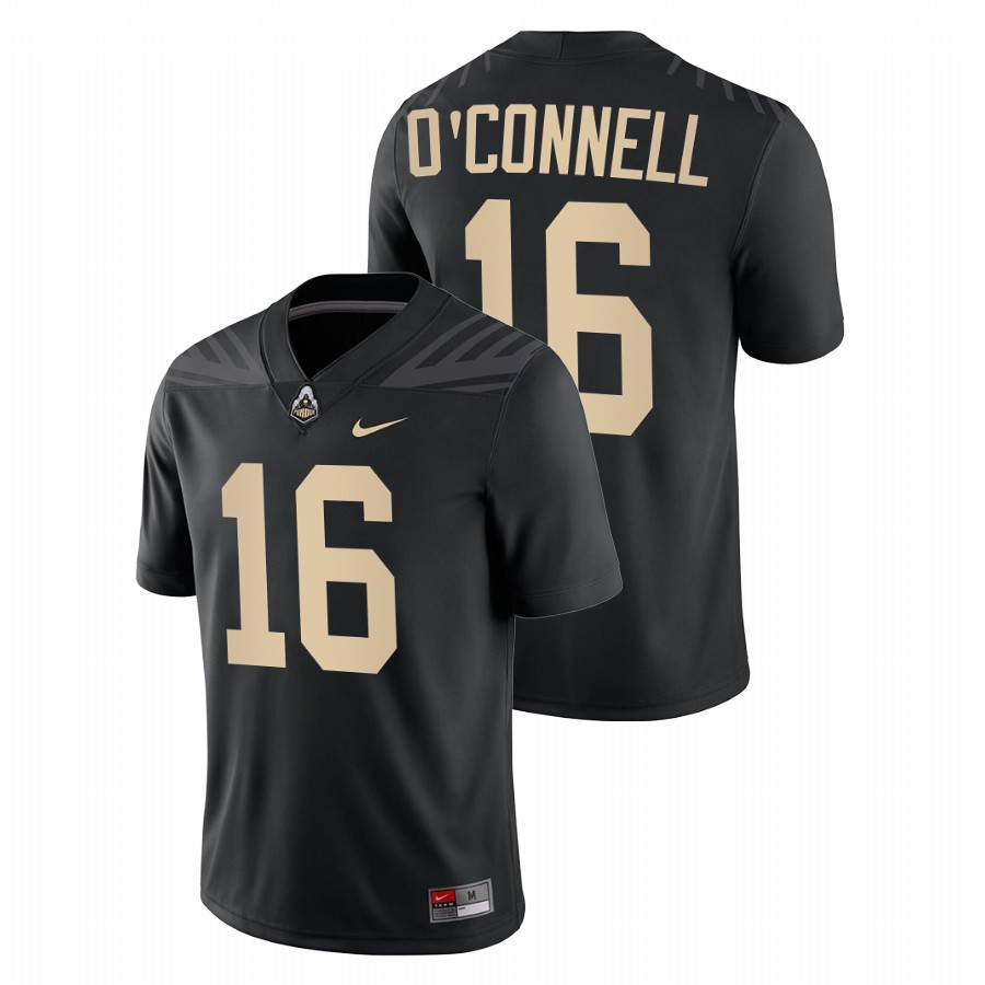 purdue boilermakers aidan o'connell black college football jersey