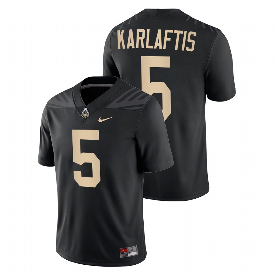purdue boilermakers george karlaftis black college football jersey