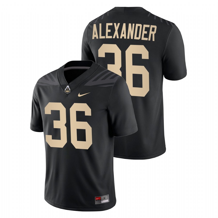purdue boilermakers jaylan alexander black college football jersey