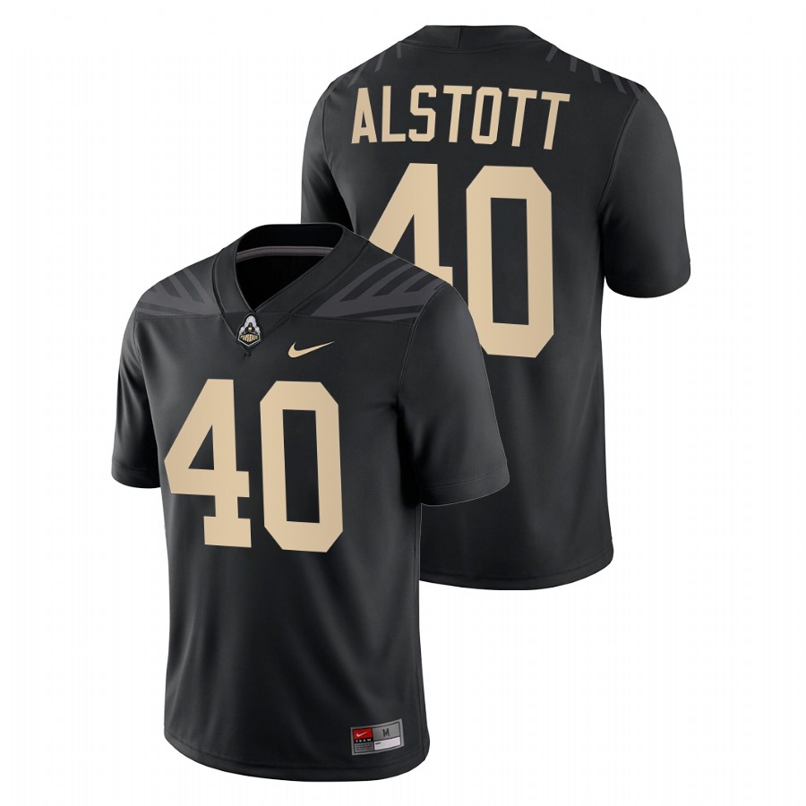 purdue boilermakers mike alstott black college football jersey