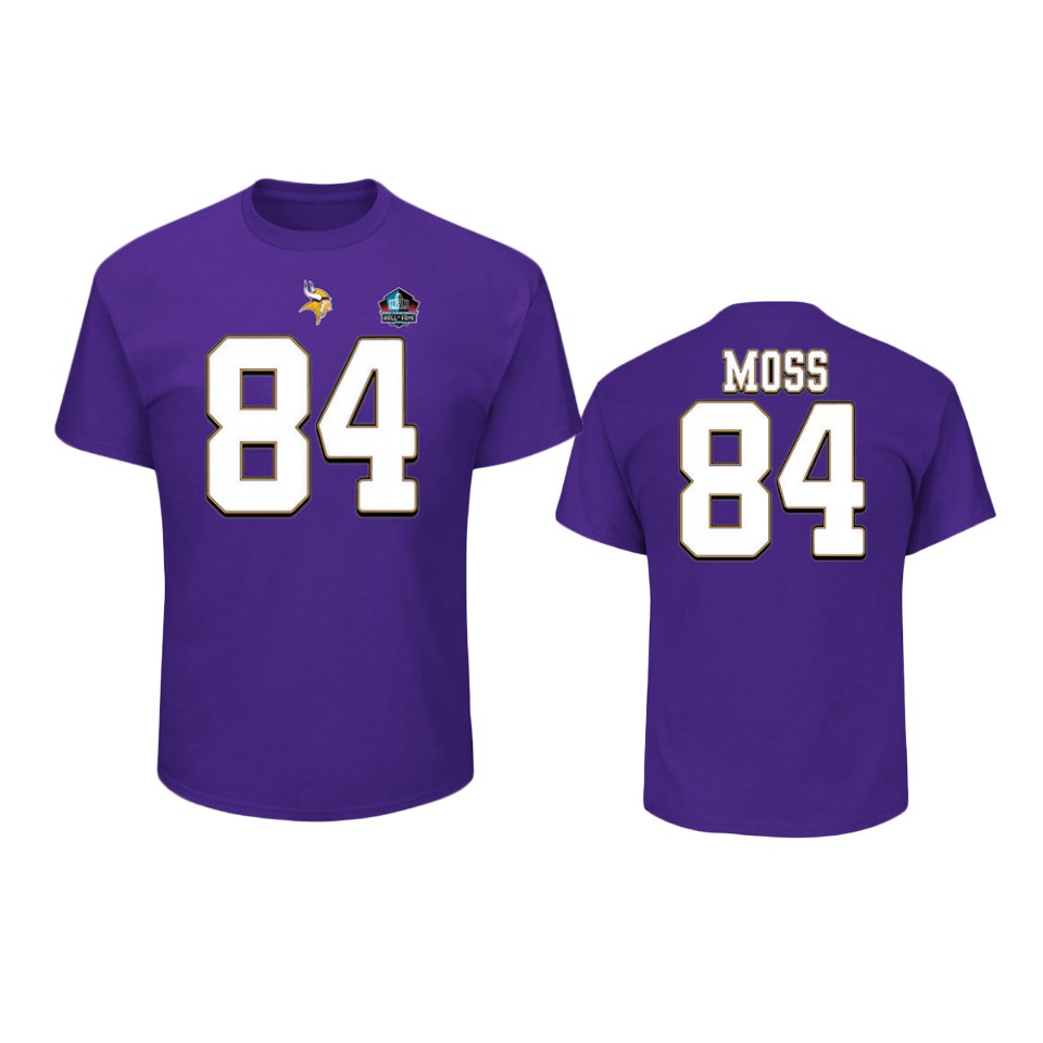 purple men's randy moss t shirt