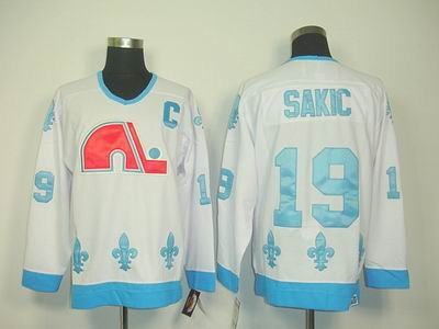 quebec nordiques 19 joe sakic white ccm jerseys