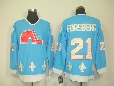 quebec nordiques 21 peter forsberg lt blue ccm jerseys