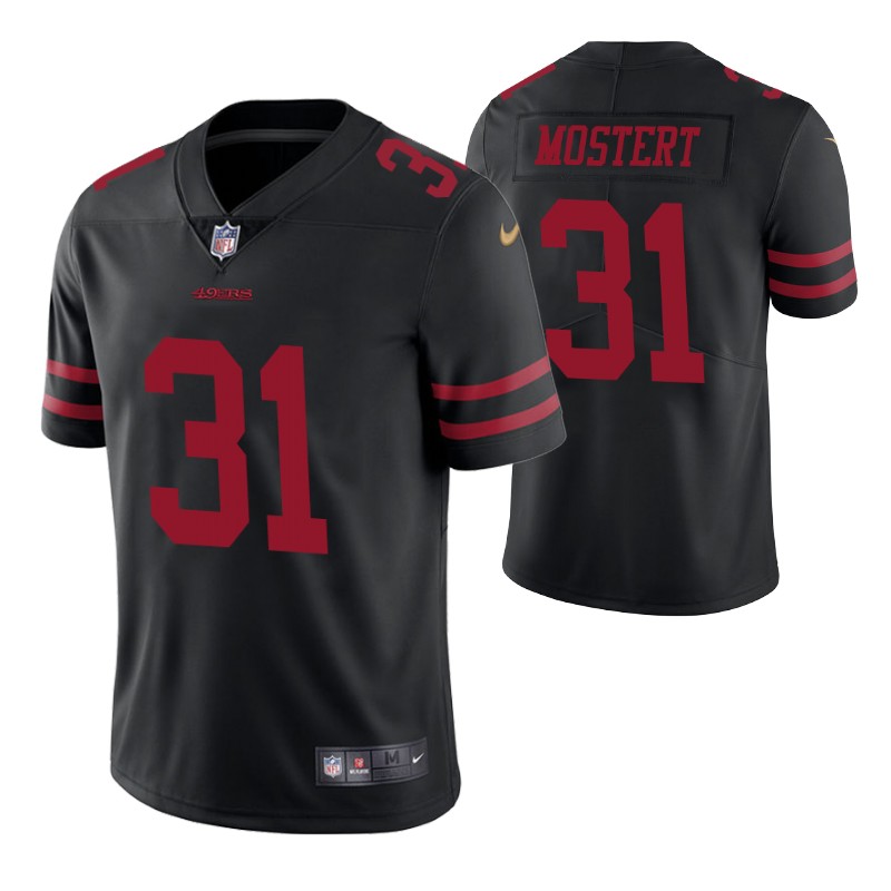 raheem mostert 49ers jersey vapor untouchable limited black men's stitched