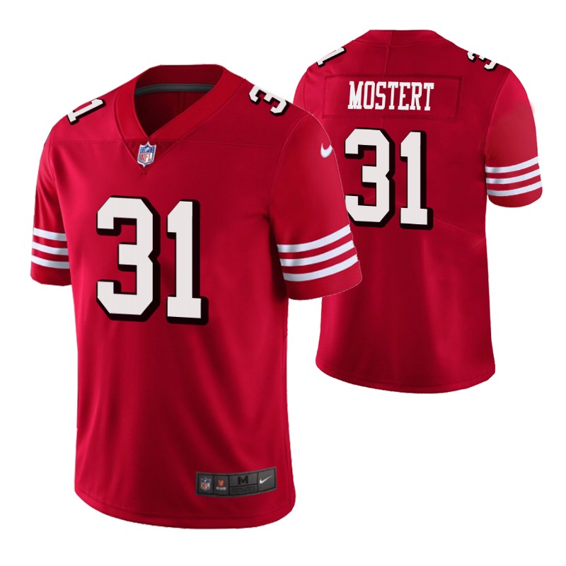 raheem mostert 49ers jersey vapor untouchable limited red men's stitched