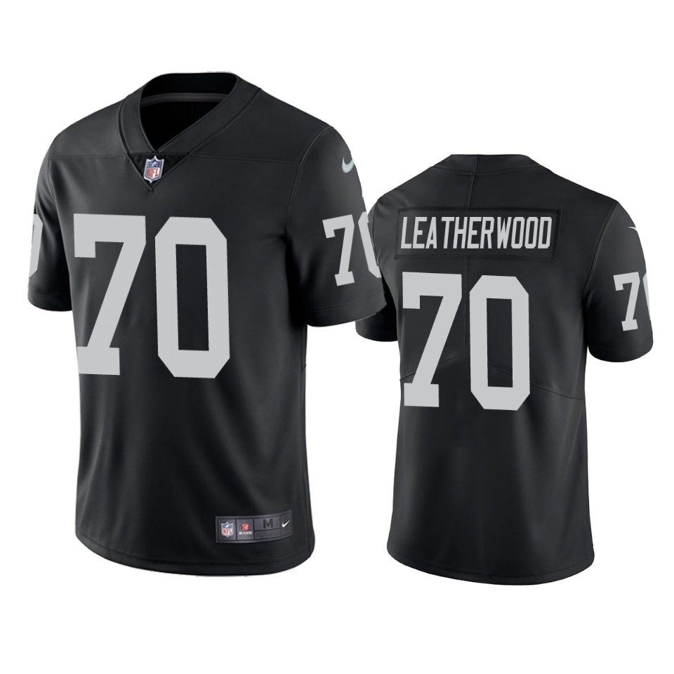 raiders alex leatherwood black vapor limited jersey 1a