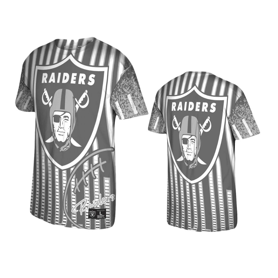 raiders black jumbotron historic logo t shirt