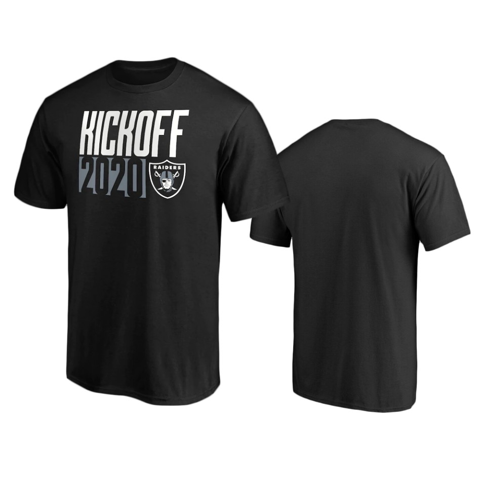 raiders black kickoff 2020 t shirt