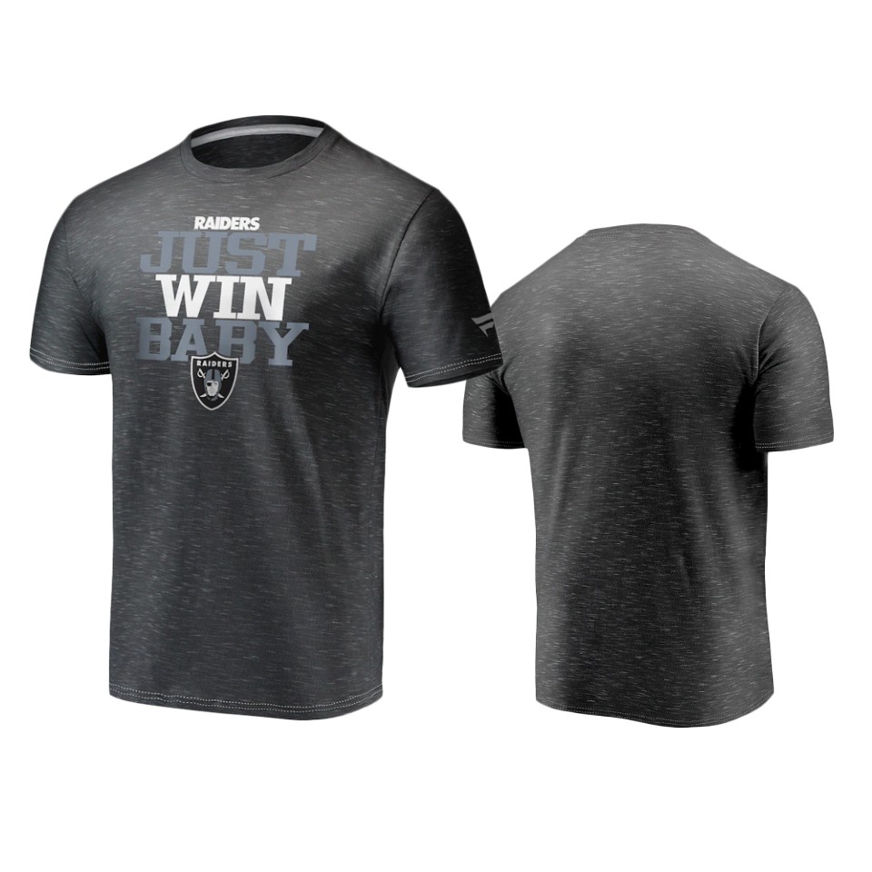 raiders charcoal space dye hometown t shirt