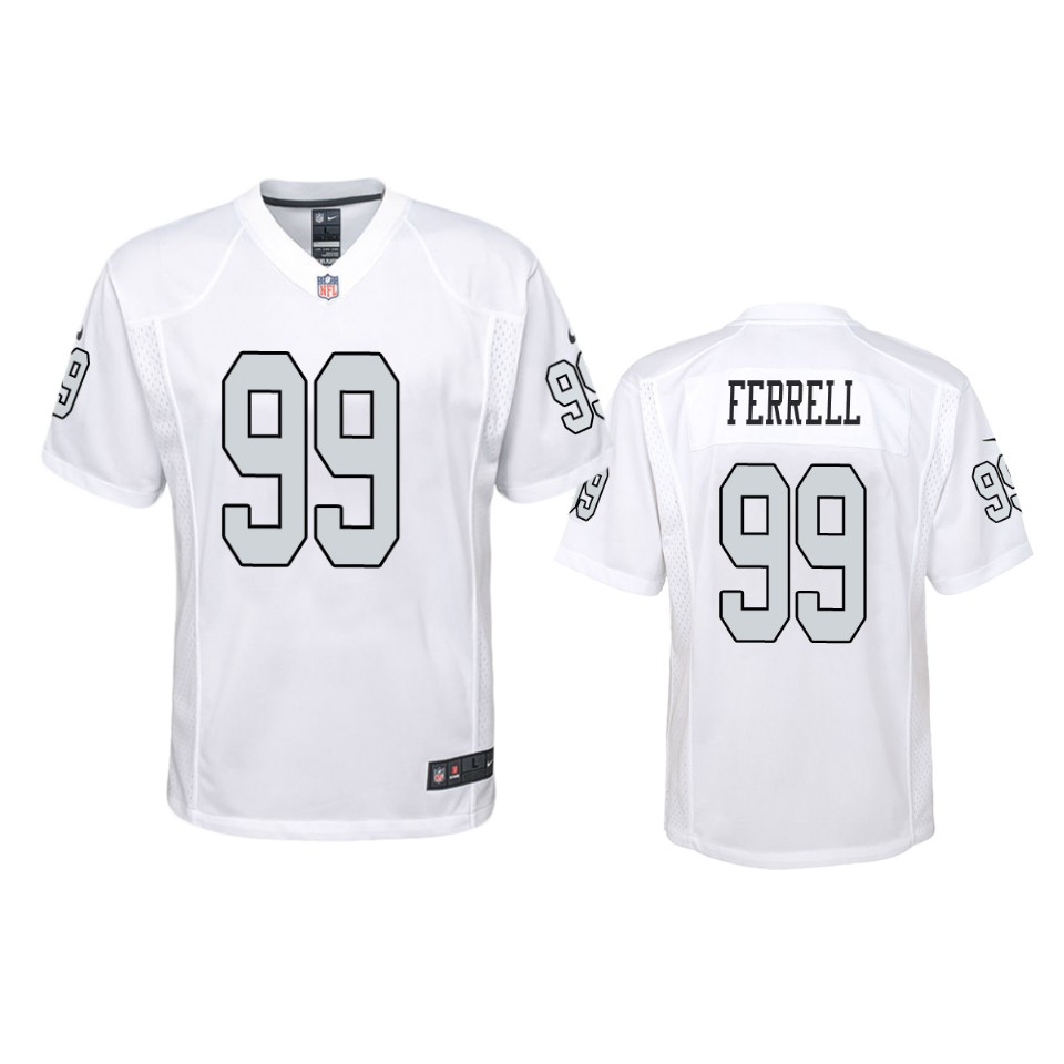 raiders clelin ferrell color rush game white jersey
