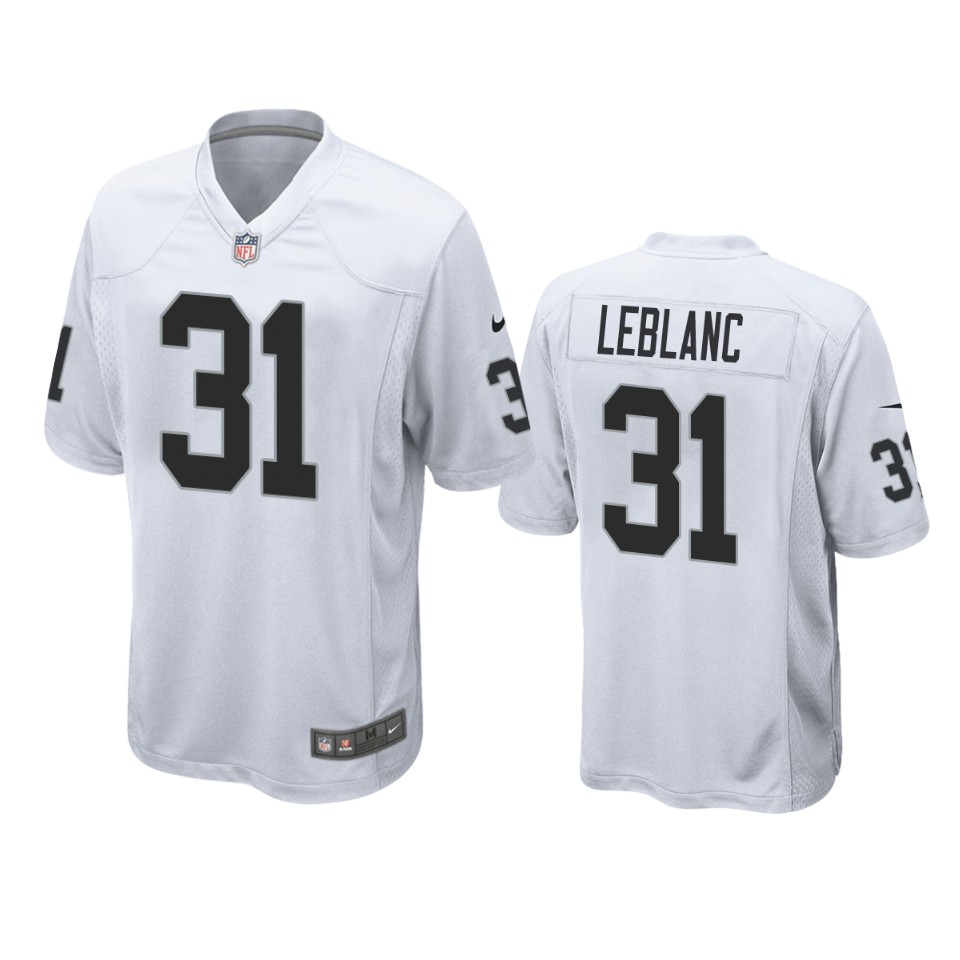 raiders cre'von leblanc game white jersey