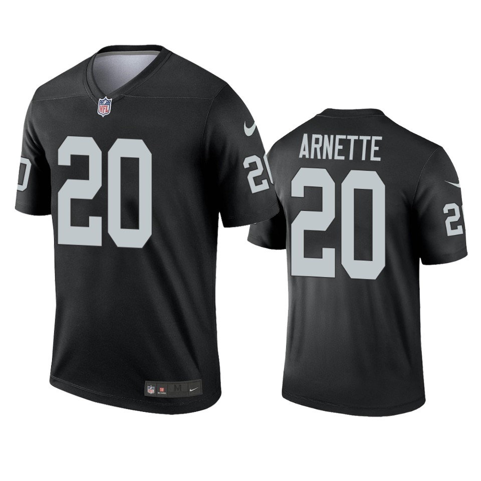 raiders damon arnette black legend jersey