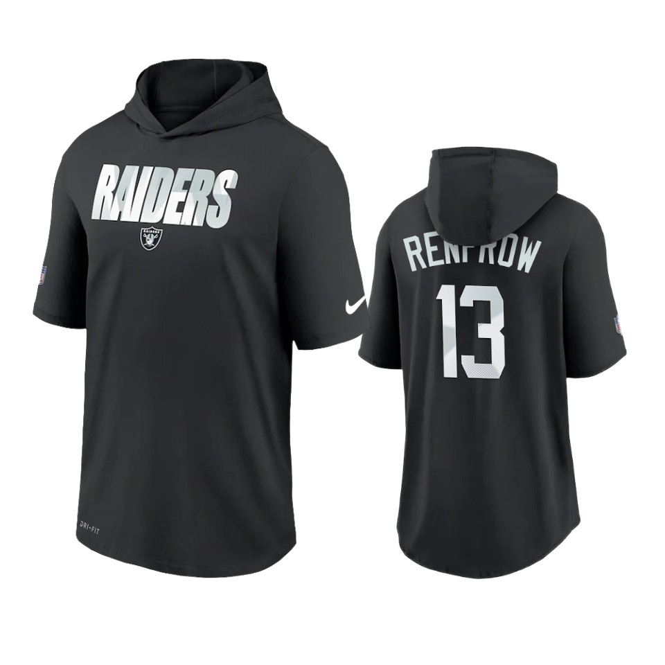 raiders hunter renfrow black sideline playbook hoodie t shirt