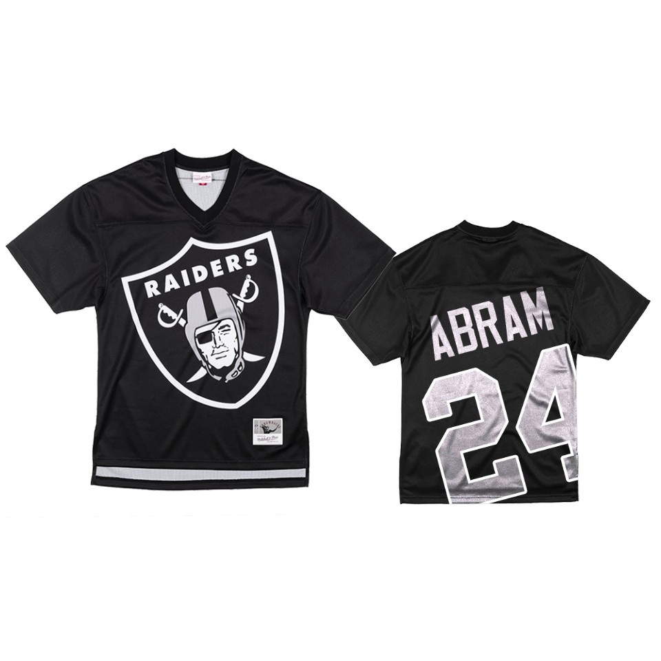 raiders johnathan abram black big face jersey