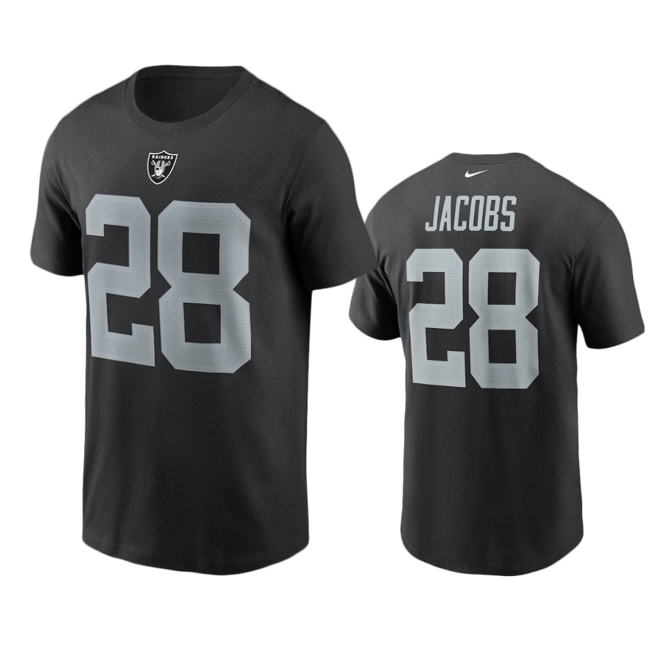 raiders josh jacobs nikeblack t shirt