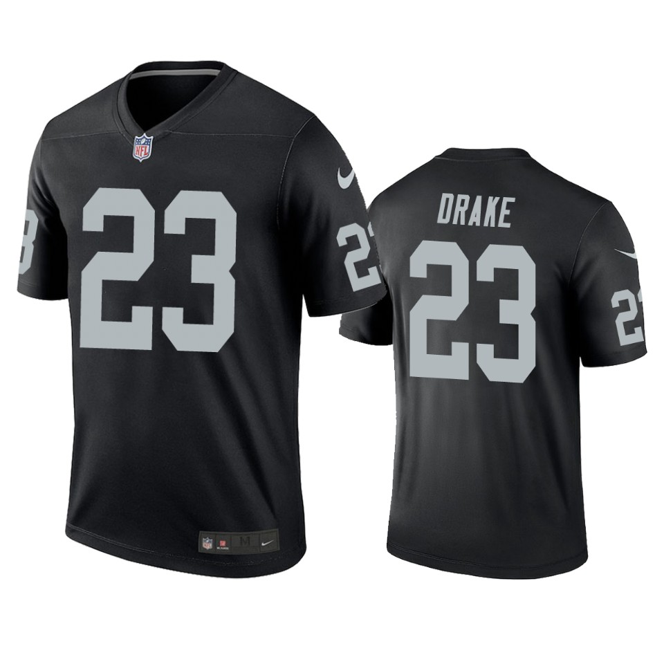 raiders kenyan drake black legend jersey