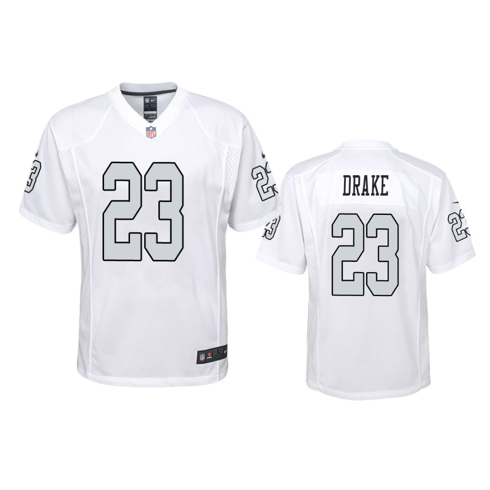 raiders kenyan drake color rush game white jersey