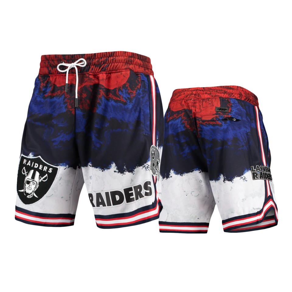 raiders navy red americana pro standard shorts