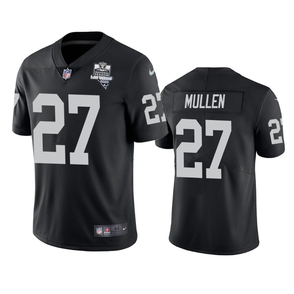 raiders trayvon mullen black 2020 inaugural season jersey
