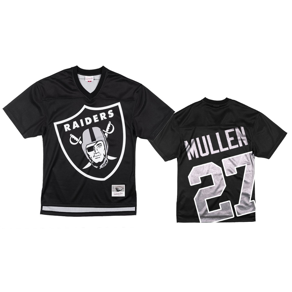 raiders trayvon mullen black big face jersey