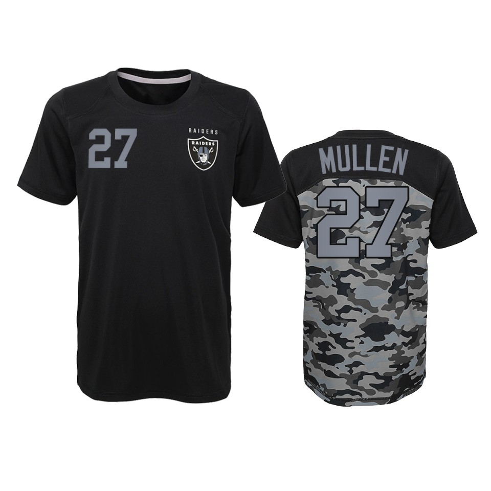 raiders trayvon mullen camo black extra yardage t shirt