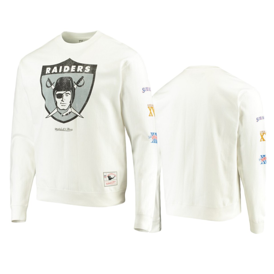 raiders white rings vip champions sweater