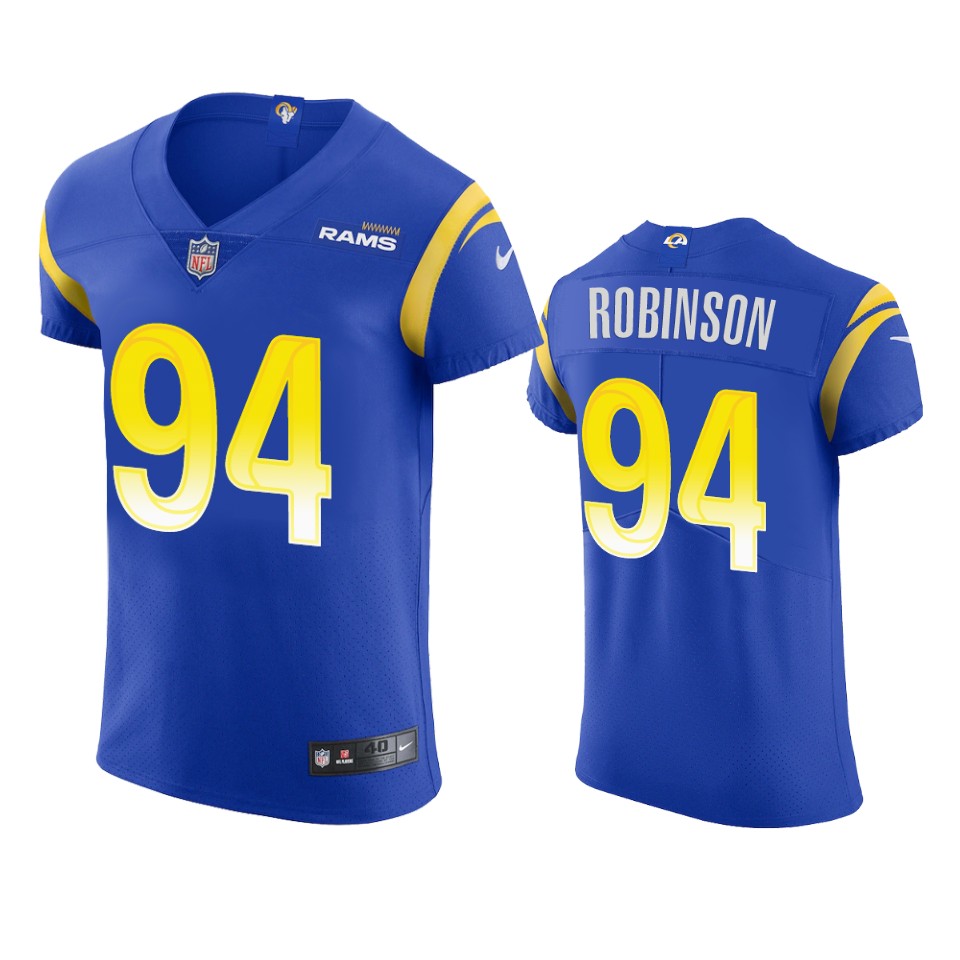 rams a'shawn robinson royal vapor elite jersey