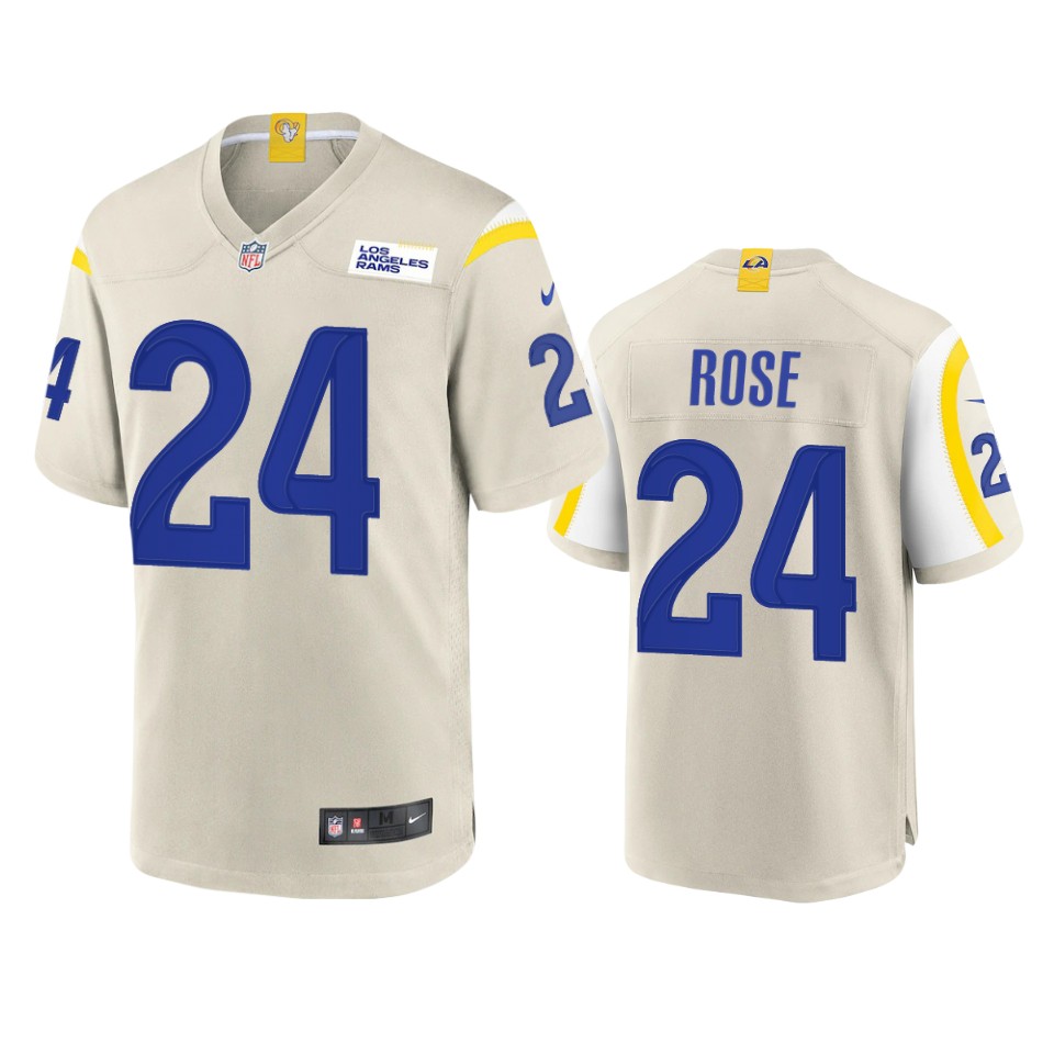 rams a.j. rose game bone jersey