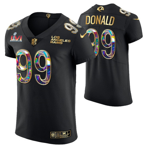 rams-aaron-donald-super-bowl-lvi-champions-jersey-golden-editon-black