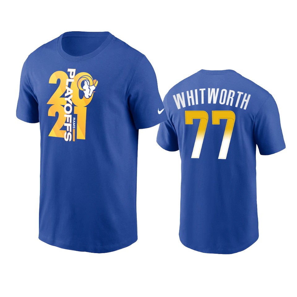 rams andrew whitworth royal 2021 nfl playoffs t shirt