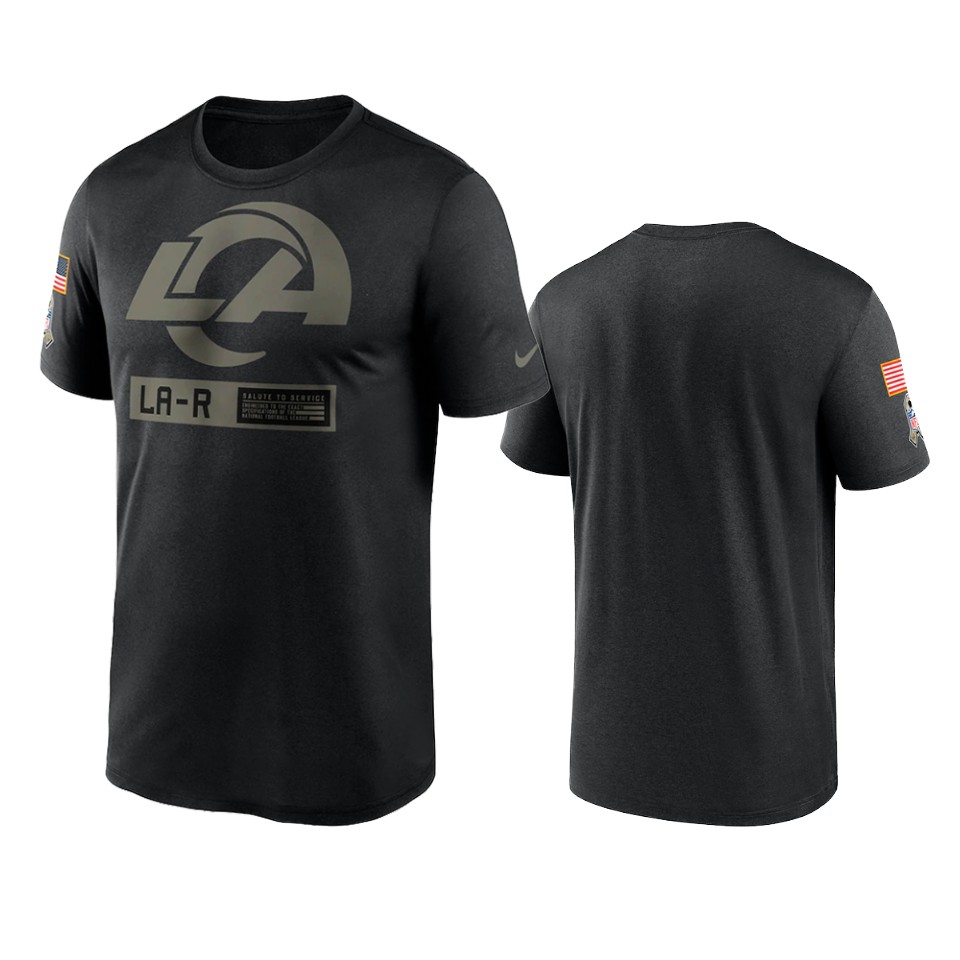 rams black 2020 salute to service team logo t shirt 0a