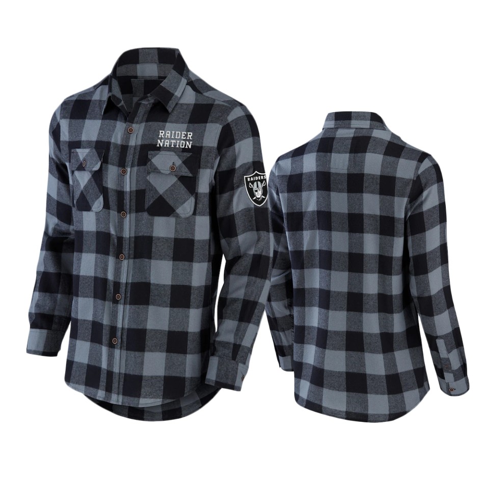 rams black nfl darius rucker flannel button up shirt