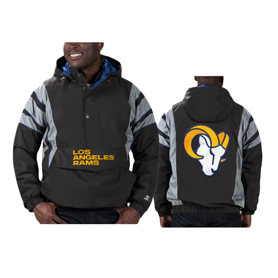 rams black thursday night gridiron reflective stripe jacket