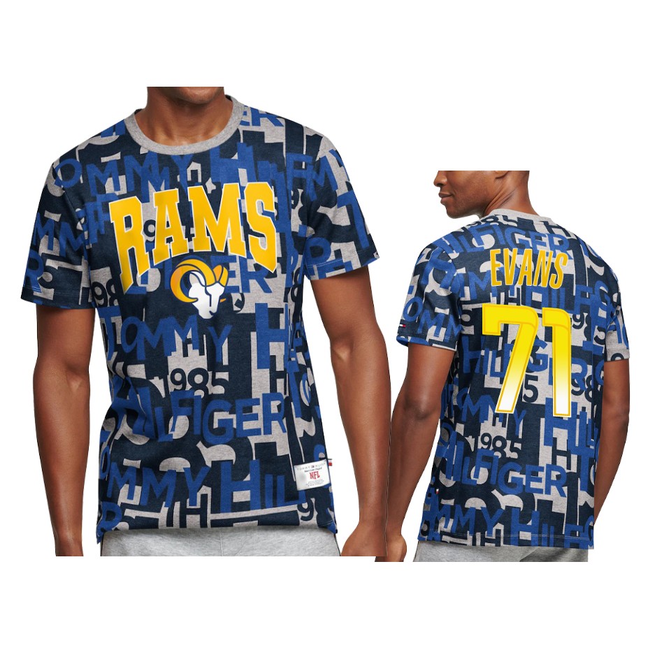rams bobby evans royal all over print t shirt