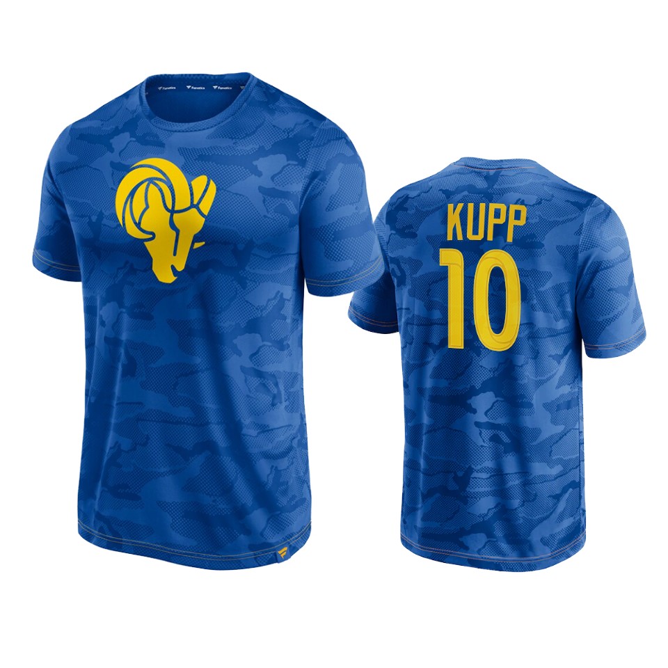 rams cooper kupp royal camo jacquard t shirt