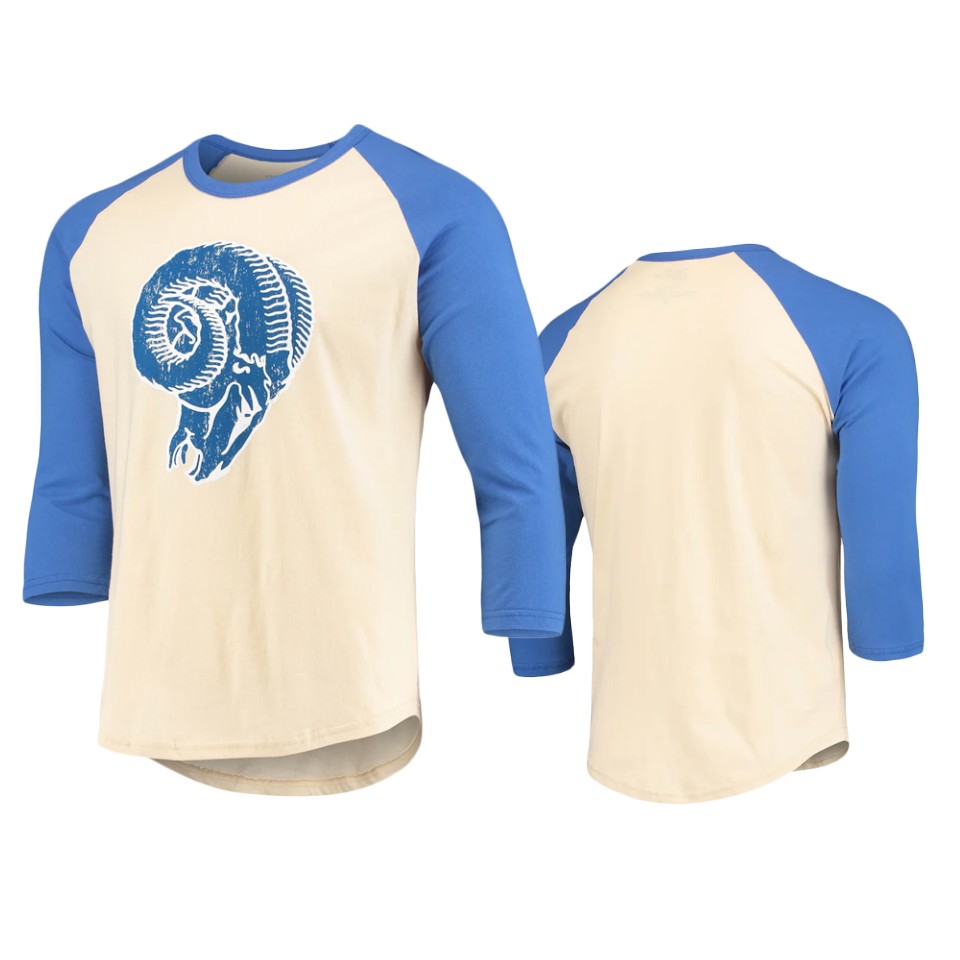 rams cream royal gridiron classics t shirt