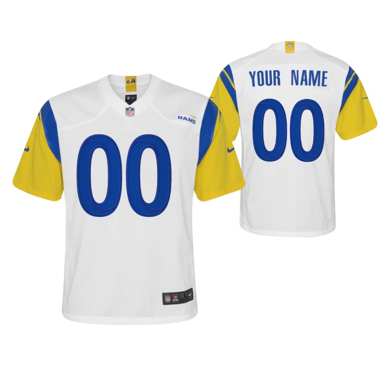 rams-custom-alternate-game-youth-jersey-white
