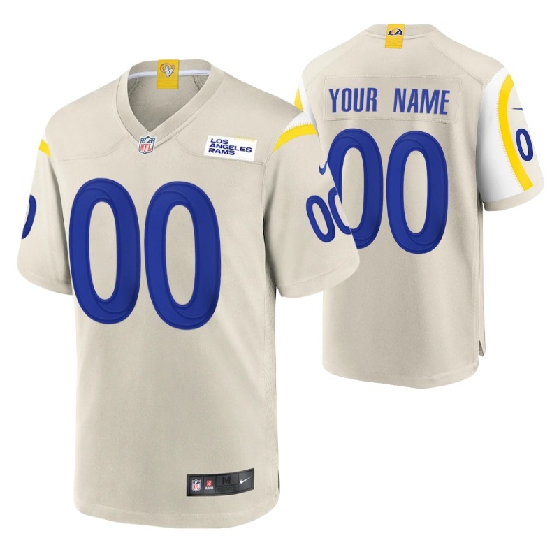 rams-custom-game-jersey-cream-men's