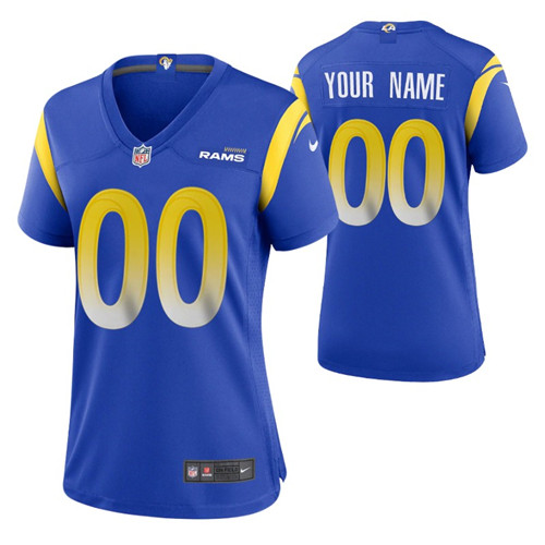 rams-custom-game-jersey-royal-women's