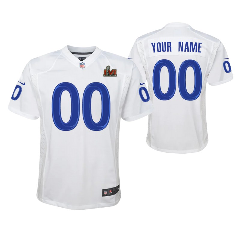 rams-custom-super-bowl-lvi-white-jersey-youth