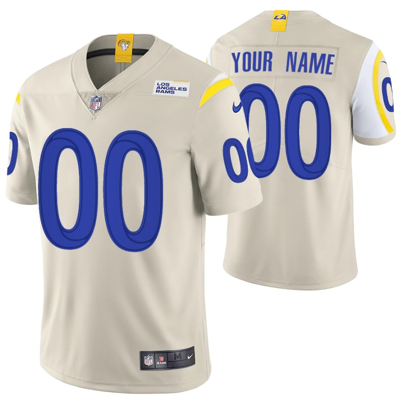 rams-custom-vapor-limited-bone-jersey-men