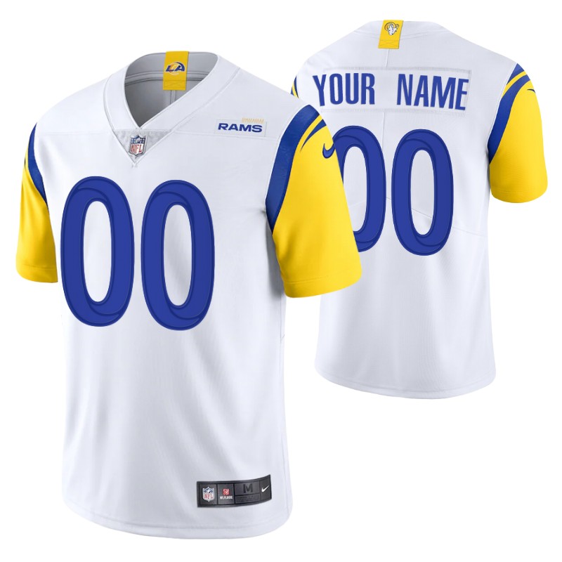 rams-custom-vapor-limited-white-jersey-men