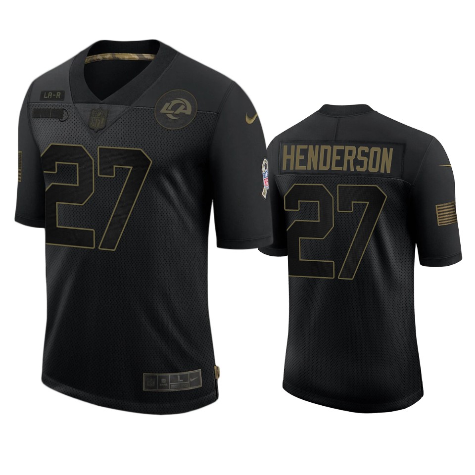 rams darrell henderson black limited 2020 salute to service jersey