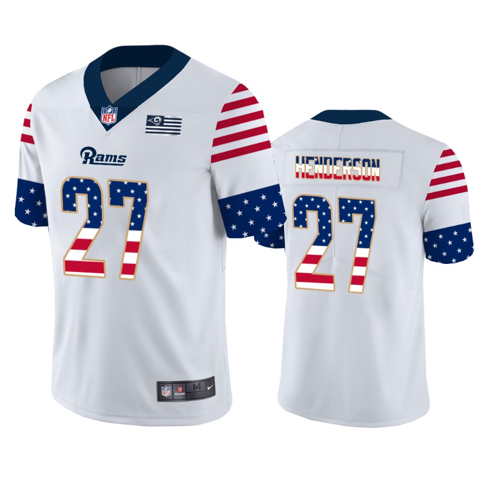 rams darrell henderson white independence day vapor jersey