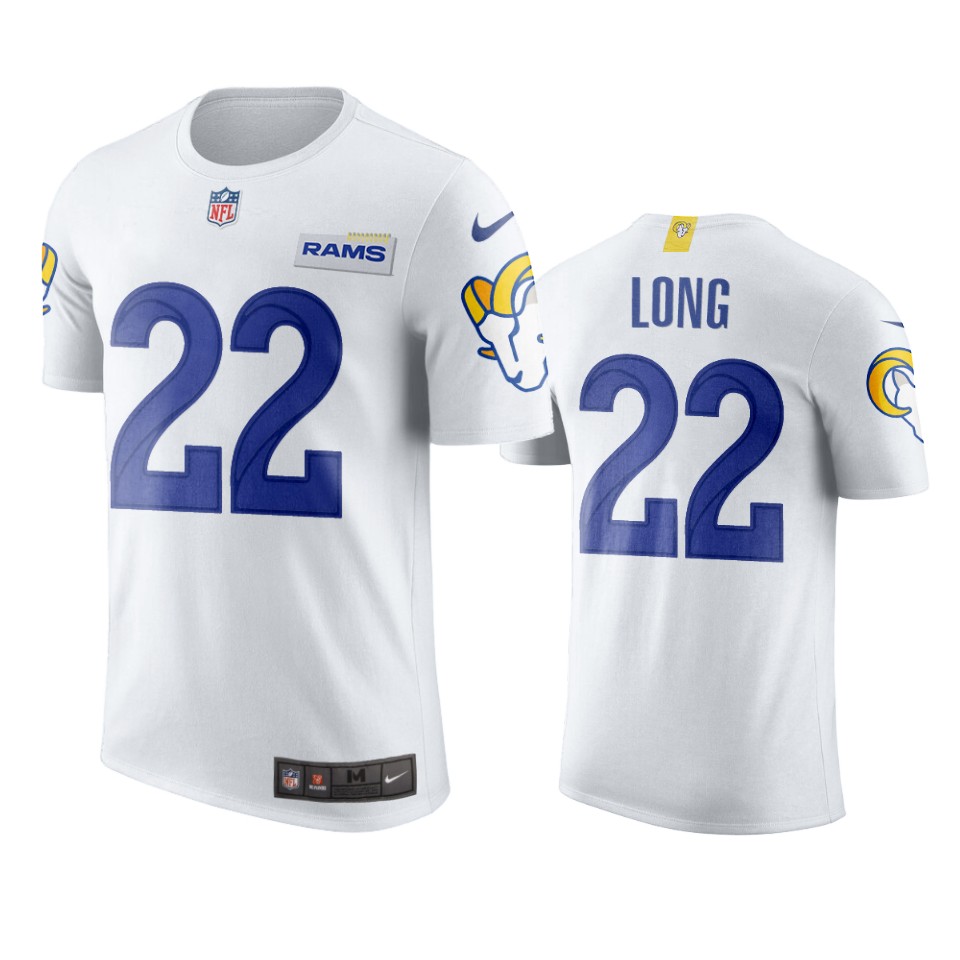rams david long white t shirt
